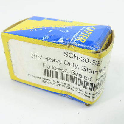 Carter SCH-20-SB 5/8" Stainless Steel Needle Cam Follower Sealed Hex NEW