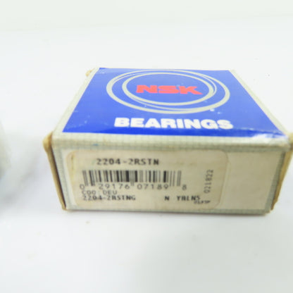 NSK 2204-2RSTN Self-Aligning Ball Bearing Double Sealed 20mm ID x 47mm OD