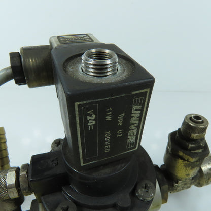 Univer AG-3041 Poppet Valve for Vacuum 3/2 NO 24VDC Type U2 Solenoid Assembly