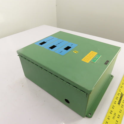 Hoffman 14" x 12" x 6" Type 13 Hinged Electrical Enclosure W/ Back Plate