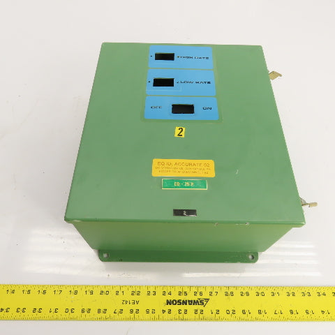 Hoffman 14" x 12" x 6" Type 13 Hinged Electrical Enclosure W/ Back Plate