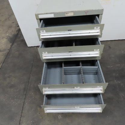 Stanley Vidmar 8 Drawer Small Parts Tools Storage Shop Cabinet 22.5" x 28" x 59"