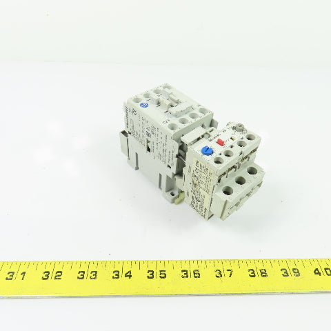Allen-Bradley 100-C23*10 Contactor 120V Coil w/ 193-EA2FB 3.7-12A Overload Relay