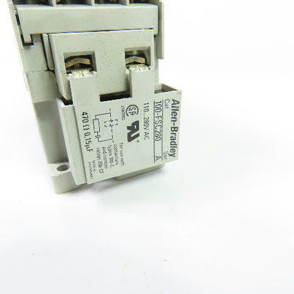 Allen-Bradley 100-C09*10 Contactor 110/120V Coil w/ 193-EA2EB Overload 1.6-5.0A