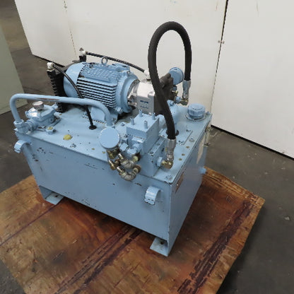 Yuken A22-B-10-3.7-41 Hydraulic Power Unit 100L Capacity 3.7kW 480V 3Ph