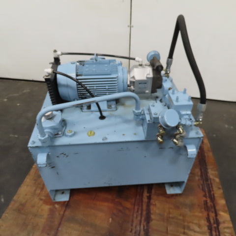 Yuken A22-B-10-3.7-41 Hydraulic Power Unit 100L Capacity 3.7kW 480V 3Ph