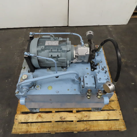 Yuken YA22-B-10-3.7-41 Hydraulic Power Unit 100L Capacity 3.7kW 480V 3Ph