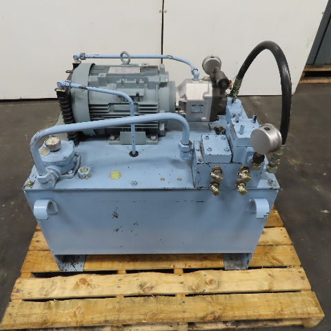 Yuken YA22-B-10-3.7-41 Hydraulic Power Unit 100L Capacity 3.7kW 480V 3Ph