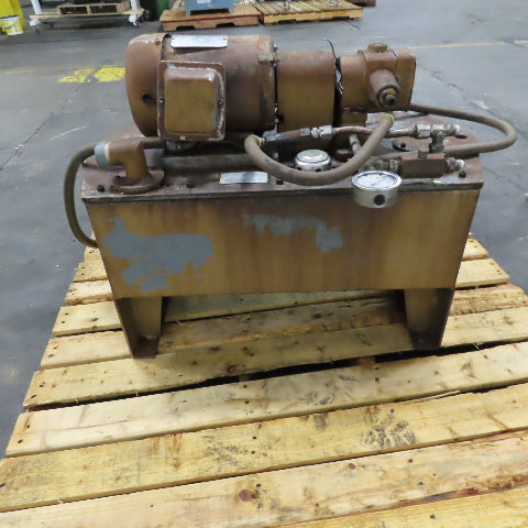 Continental PVR1-6B06-RM-0-1-F 11 Gal Hydraulic Power Unit 5HP 230/460V 3Ph 6GPM