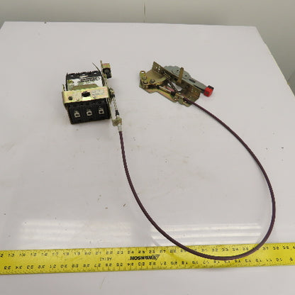 Square D FAL34080 80A Circuit Breaker 480V W/ Type CFA50 Handle Mechanism