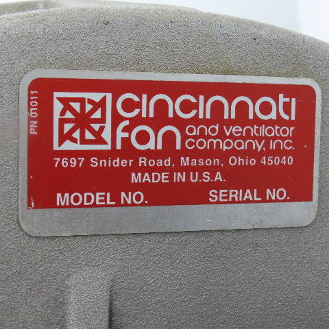 Cincinnati Fan LMF-8 Cast Aluminum Direct Drive Volume Blower 2HP 3Ph 230/460V
