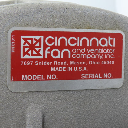 Cincinnati Fan LMF-8 Cast Aluminum Direct Drive Volume Blower 2HP 3Ph 230/460V