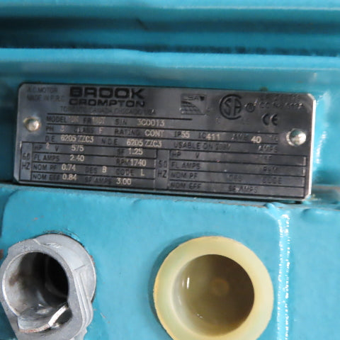 Brook Crompton UDN FR145T 24" Tube Axial Inline Duct Fan 2HP 575V 3Ph