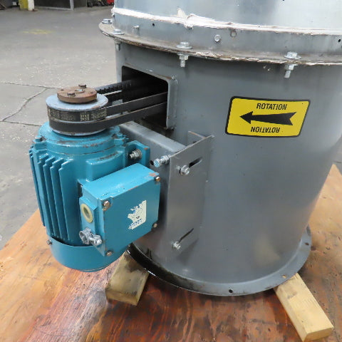 Brook Crompton UDN FR145T 24" Tube Axial Inline Duct Fan 2HP 575V 3Ph
