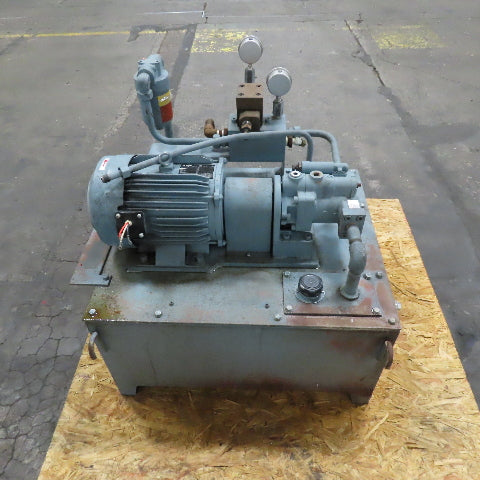 Nachi PVS-1A-22N1-12 23 Gallon Hydraulic Power Unit 3.7kW 480V 3Ph