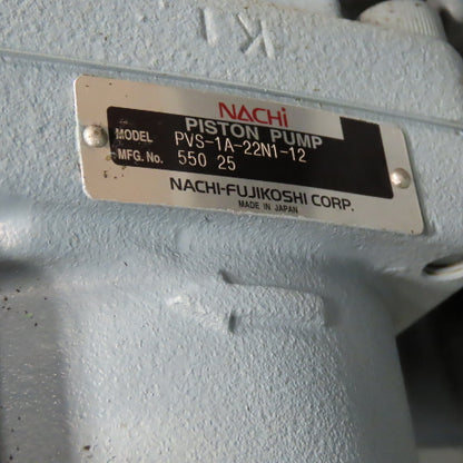 Nachi PVS-1A-22N1-12 23 Gallon Hydraulic Power Unit 3.7kW 480V 3Ph