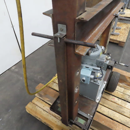 Custom Mobile H-Frame Hydraulic Arbor Press 8" Stroke 3/4Hp 115/230V 1Ph