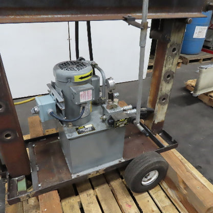 Custom Mobile H-Frame Hydraulic Arbor Press 8" Stroke 3/4Hp 115/230V 1Ph