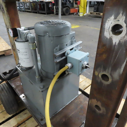 Custom Mobile H-Frame Hydraulic Arbor Press 8" Stroke 3/4Hp 115/230V 1Ph