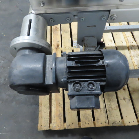 RNA BUW100 11-3/4" x 40" Stainless Steel Hopper Belt Conveyor 2FPM 400/230V 50Hz