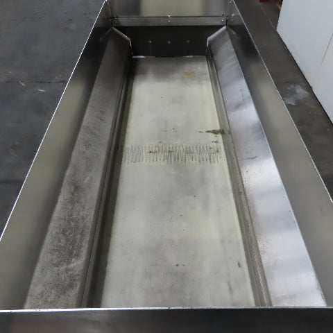 RNA BUW100 11-3/4" x 40" Stainless Steel Hopper Belt Conveyor 2FPM 400/230V 50Hz