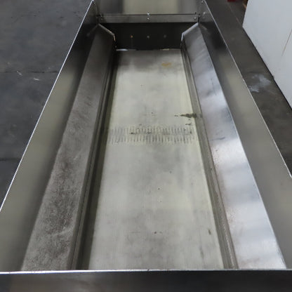 RNA BUW100 11-3/4" x 40" Stainless Steel Hopper Belt Conveyor 2FPM 400/230V 50Hz