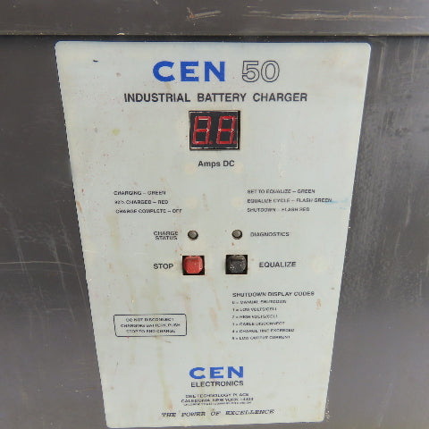 CEN Electronics 12A0380S0A CEN 50 24V Battery Charger 120V 1Ph 380AH 12 Cell