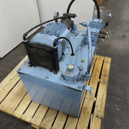Yuken YA22-B-10-3.7-41 Hydraulic Power Unit 100L Capacity 3.7kW 480V 3Ph