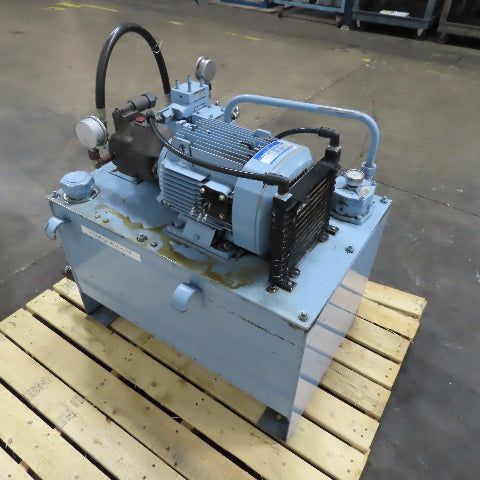 Yuken YA22-B-10-3.7-41 Hydraulic Power Unit 100L Capacity 3.7kW 480V 3Ph