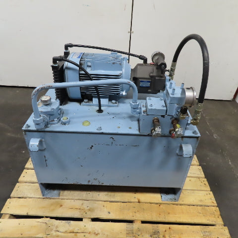 Yuken YA22-B-10-3.7-41 Hydraulic Power Unit 100L Capacity 3.7kW 480V 3Ph