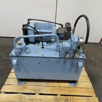 Yuken YA22-B-10-3.7-41 Hydraulic Power Unit 100L Capacity 3.7kW 480V 3Ph