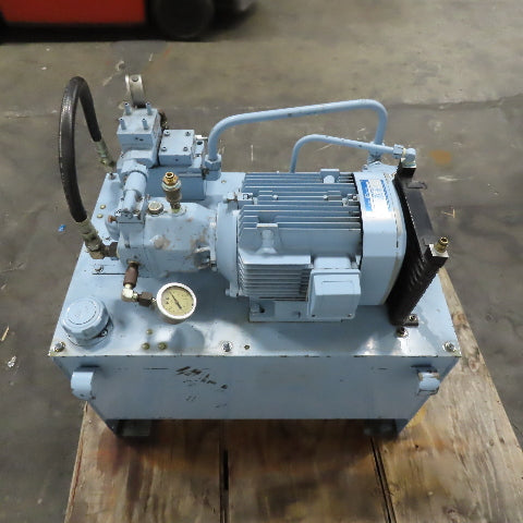 Yuken YA22-B-10-3.7-41 Hydraulic Power Unit 100L Capacity 3.7kW 480V 3Ph