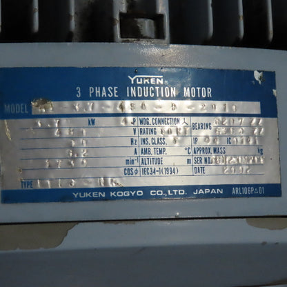 Yuken YA22-B-10-3.7-41 Hydraulic Power Unit 100L Capacity 3.7kW 480V 3Ph