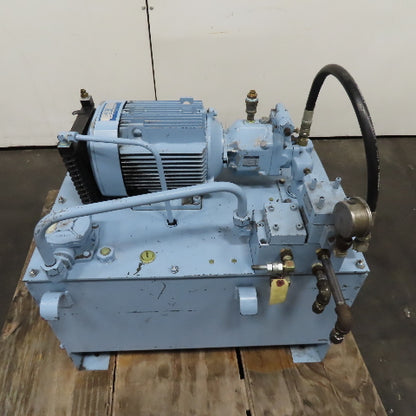 Yuken YA22-B-10-3.7-41 Hydraulic Power Unit 100L Capacity 3.7kW 480V 3Ph