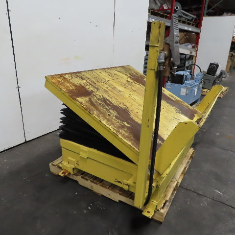 Airfloat G1-0085 8000Lbs Capacity Pneumatic Ergonomic Tote Tilt Table 44" x 55"