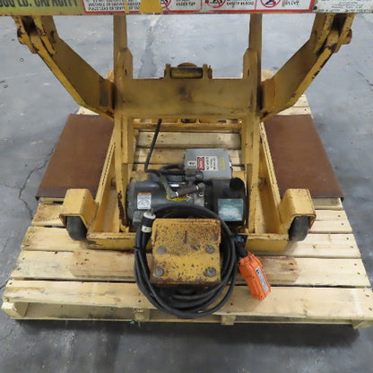 Econo-Lift SL24-30-TTP 48" x 48" Rotating Scissor Lift Table 1.5 Ton 115V 1Ph
