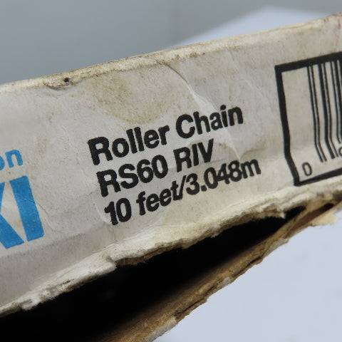 U.S. Tsubaki RS60 RIV Roller Chain #60 Single Strand 5' Length