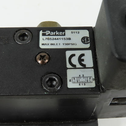 Parker L7652441153B Manifold Solenoid Valve 150 PSIG Max 120V 60Hz 110V 50Hz