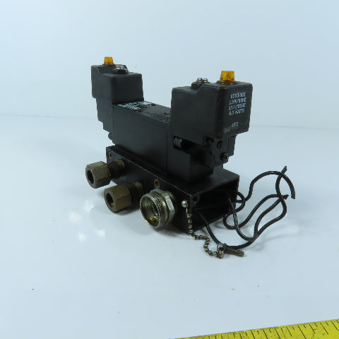 Parker L7652441153B Manifold Solenoid Valve 150 PSIG Max 120V 60Hz 110V 50Hz