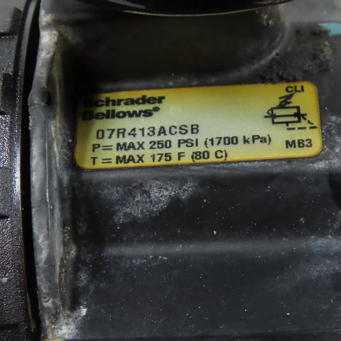 Norgren 07R413ACSB F74H Excelon Air Filter Regulator