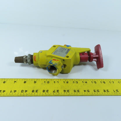 Parker LV6N6B Lockout Safety Exhaust Valve 300 PSI Max 3-Way with Vent Muffler