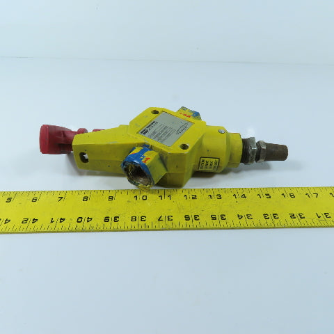 Parker LV6N6B Lockout Safety Exhaust Valve 300 PSI Max 3-Way with Vent Muffler
