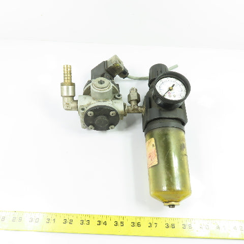 Coilhouse 27FC3-DGS Pneumatic Filter Regulator 3/8" NPT W/ Univer AF-2530 Valve