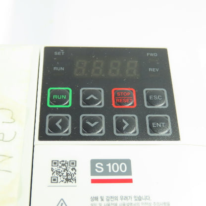 LS LSLV0022S100-4EONNS S100 3HP AC Variable Speed Drive Inverter 380-480V 3Ph