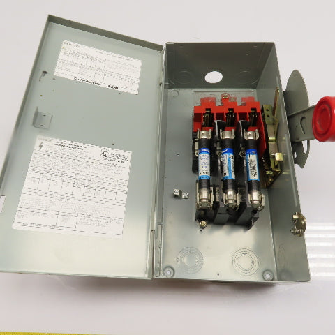 Eaton DH361FGK 30A Fusible Safety Disconnect Switch 600V 3-Pole