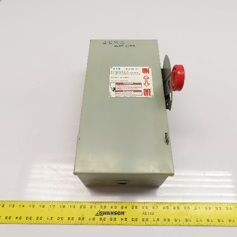 Eaton DH361FGK 30A Fusible Safety Disconnect Switch 600V 3-Pole