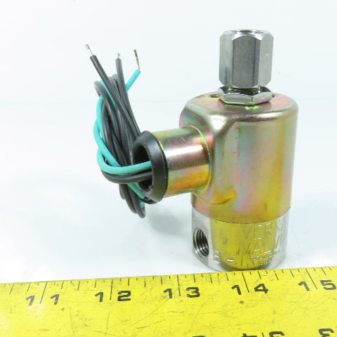 Versa Valve ESM-2302-06-H-PC-3-A120 Solenoid Drain Valve 120V 1/4" NPT