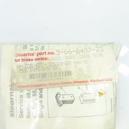 Stearns 5-66-6407-23 K4+ Coil Kit 115/208-230V 60Hz 95/173-190V 50Hz NEW
