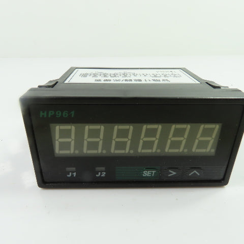 HP961 Intelligent Digital Counter Raster Meter 6-Digit 85-260V AC/DC Panel Mount