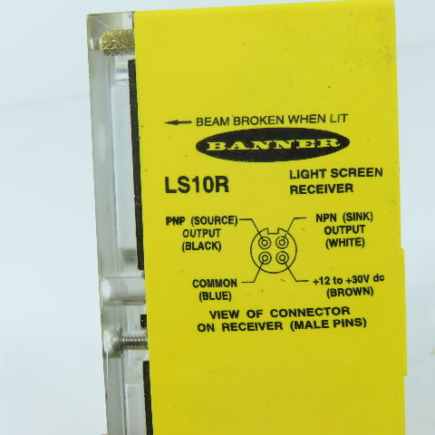 Banner LS10R Light Screen Safety Curtain Receiver Sensor 12-30VDC